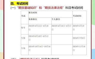 期货从业统考报名时间何时确定？