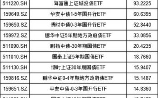 国债ETF能投资哪些标的？