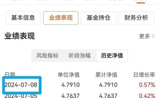 001685基金净值今日是多少？