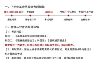 基金从业资格考试成绩何时出？