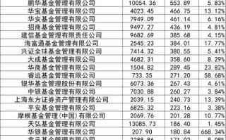 2025基金公司排名哪家强？