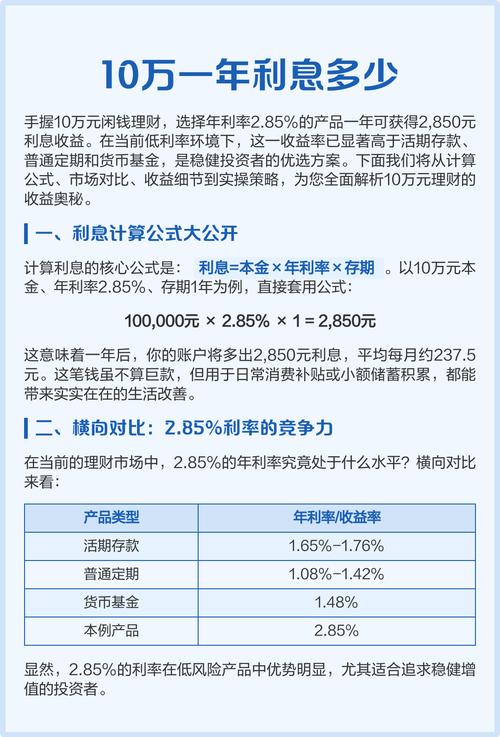 10万理财方案，哪种最合适？-第1张图片-华宇铭诚
