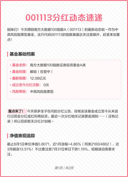 南方基金001113是什么基金？-第3张图片-华宇铭诚